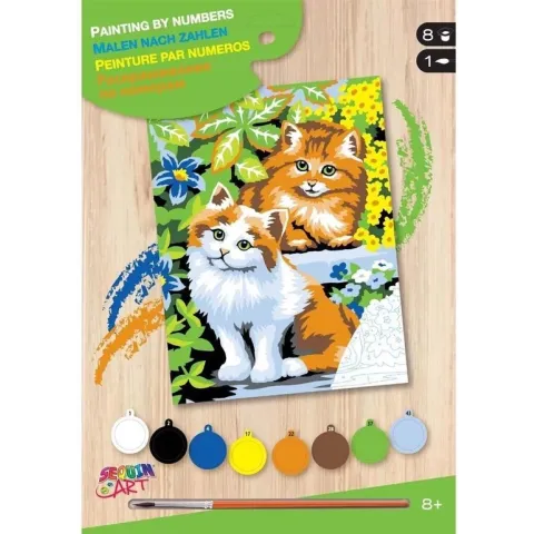 Sequin Art Schilderen op Nummer Kittens