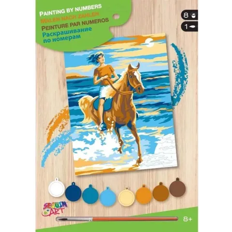 Sequin Art Schilderen op Nummer Paardrijdster