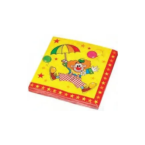 Servetten 33*33cm Clown