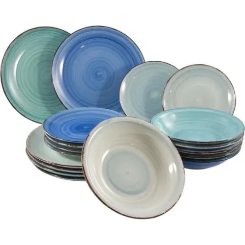Serviesset Ocean Blue 18-Delig