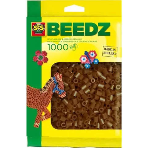 SES Beedz Strijkkralen - 1000 Stuks - Donkerbruin (00725)