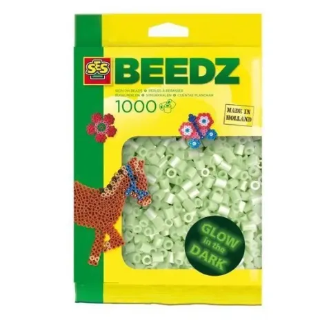SES Beedz Strijkkralen - 1000 Stuks - Glow In The Dark (00749)