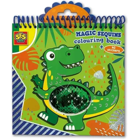 Ses Creative Kleurboek Magic Junior 19 X 20 Cm Papier Groen/blauw