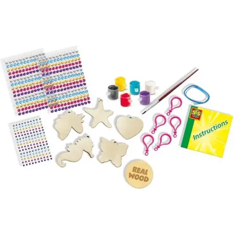 SES - Diamond painting - Houten sleutelhangers