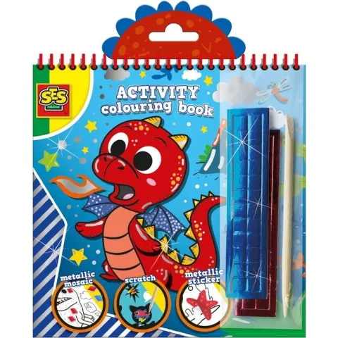 SES - Doe kleurboek metallic 3 in 1