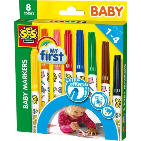 Ses My First - Baby Markers - 8 Kleuren