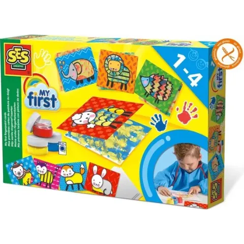 SES My first Mijn eerste vingerverf kaarten - Vingerverven