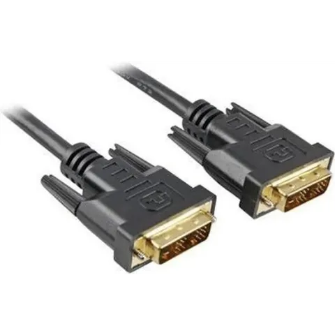 Sharkoon 5m DVI-D to DVI-D (18+1) DVI kabel Zwart