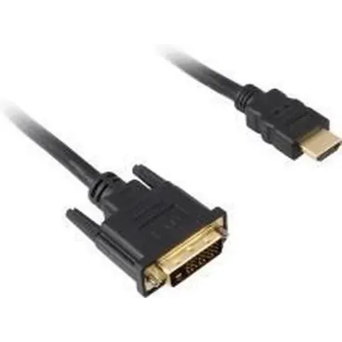 Sharkoon Kabel HDMI -> DVI-D (24+1) 1m zwart