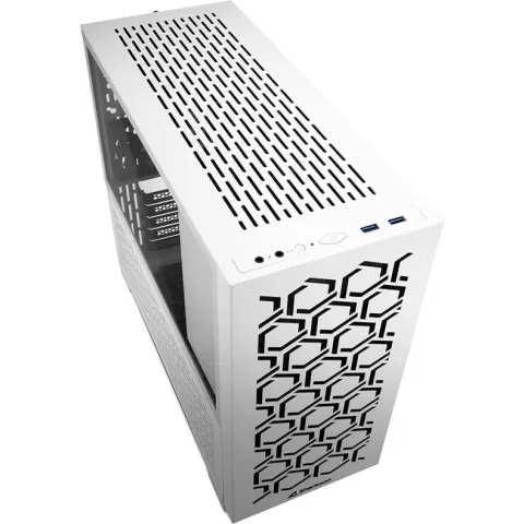 Sharkoon MS-Y1000 WH - Minitowermodel - microATX, Mini-ITX - 3 x 2.5", 1 x 3.5" - wit