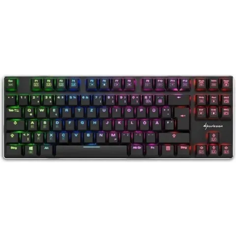 Sharkoon PureWriter TKL RGB toetsenbord USB QWERTY Amerikaans Engels Zwart