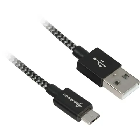 Sharkoon USB 2.0 kabel, USB-A > micro-USB B 3 meter