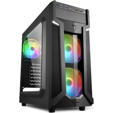 Sharkoon VG6-W RGB Midi ATX Tower Zwart