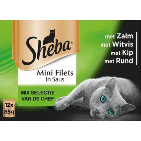 Sheba Multipack Mini Filets Chef Pouch 12x85 g