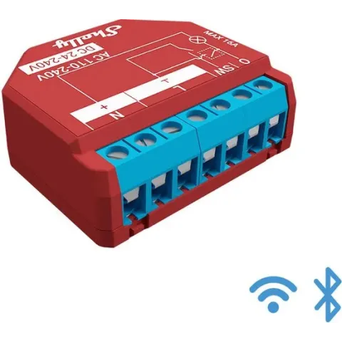 Shelly Plus 1PM WiFi schakelaar met energiemeting