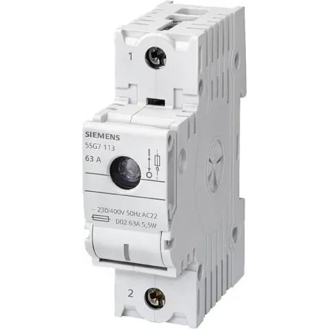 Siemens 5SG7113 Lastscheider Afmeting zekering : D02 63 A 230 V 1 stuk(s)