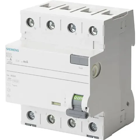 Siemens 5SV3344-6KL Siemens Dig.Industr. Aardlekschakelaar A 4-polig 40 A 0.03 A 400 V