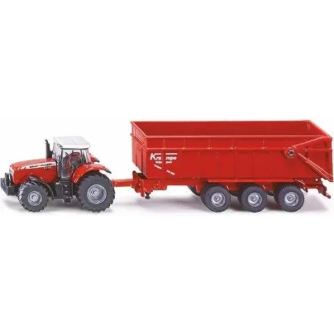 SIKU 1844 Massey Ferguson met Aanhangwagen