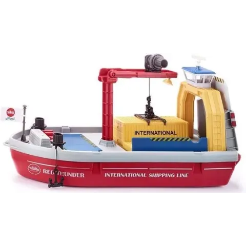 Siku Containerschip 40,4 Cm Rood/wit/geel 4-delig (5403)