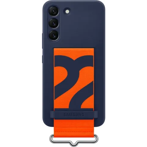 Siliconen Hoesje met Strap  - Samsung Galaxy S22 - Wit