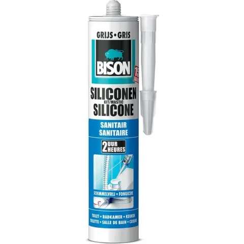 Siliconenkit Sanitair 310 ml grijs