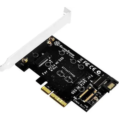 Silverstone ECM20 interfacekaart/-adapter PCIe,SATA Intern