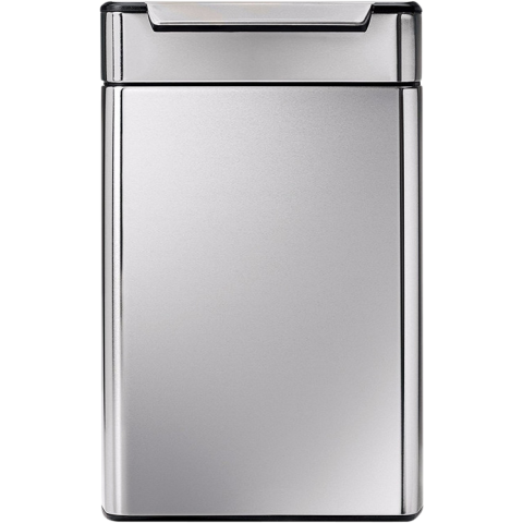 Simplehuman Rectangular Touch Bar Recycler 2 x 24 Liter Rvs