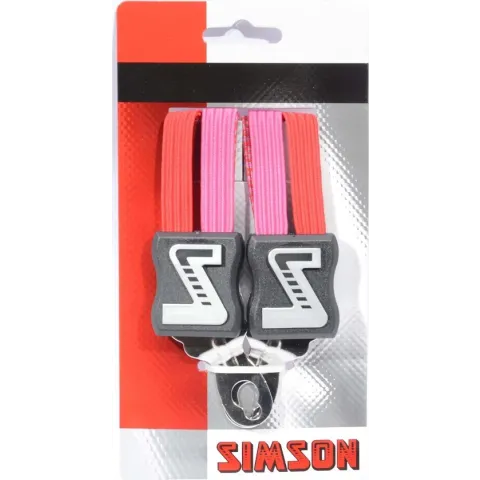 Simson Snelbinder Kort roze-rood