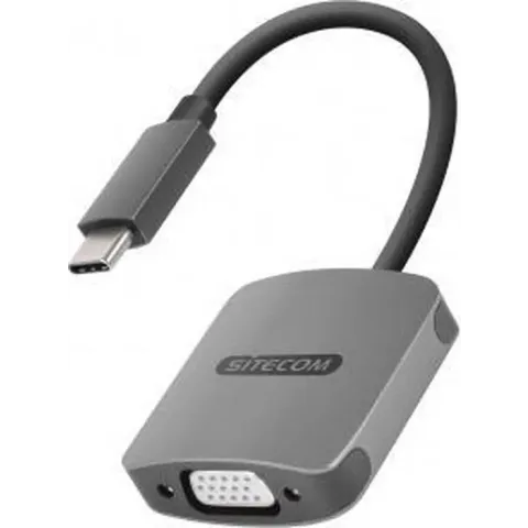 Sitecom CN-371 kabeladapter/verloopstukje USB-C VGA Grijs