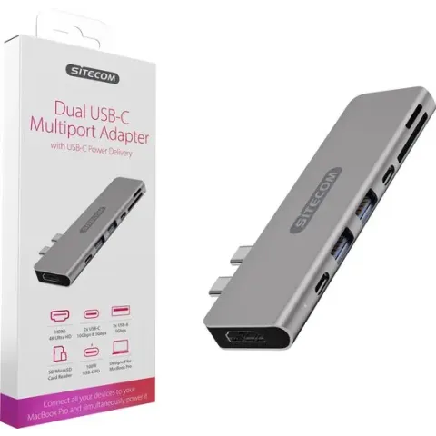 Sitecom CN-391 Dual USB-C Multiport Adapter