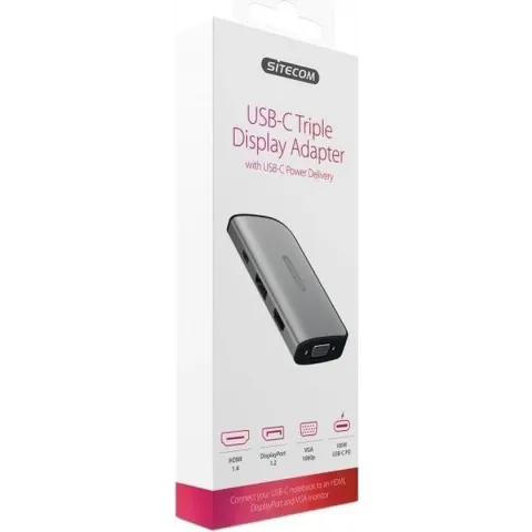 Sitecom - CN-413 - drievoudig - display adapter