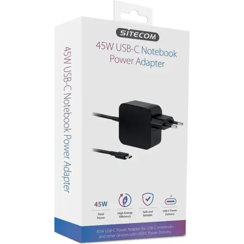 Sitecom - universele - USB-C - oplader - notebook - smartphone - tablet - 65W