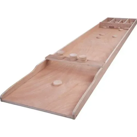Sjoelbak Wedstrijd met stenen - 200X41 cm