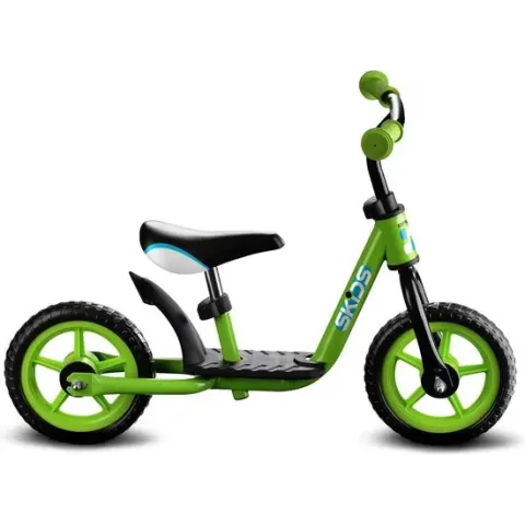 Skids Control Loopfiets - Loopfiets - Jongens en meisjes - Groen;Zwart - 10 Inch