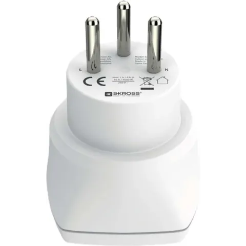 Skross SKR1500216E Reisadapter Combo - Wereld-naar-israël Geaard