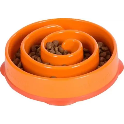 Slo Bowl Fun Feeder Voerbak - S - Oranje - Ø 20 cm