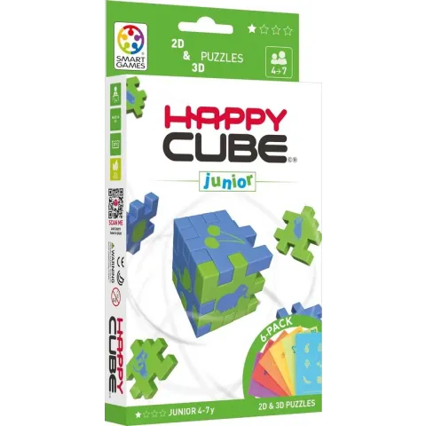 SmartGames Happy Cube - Junior 6 Puzzels - 3D - Kubus - Educatief