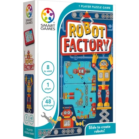 SmartGames - Robot Factory - Schuifpuzzel met 48 opdrachten