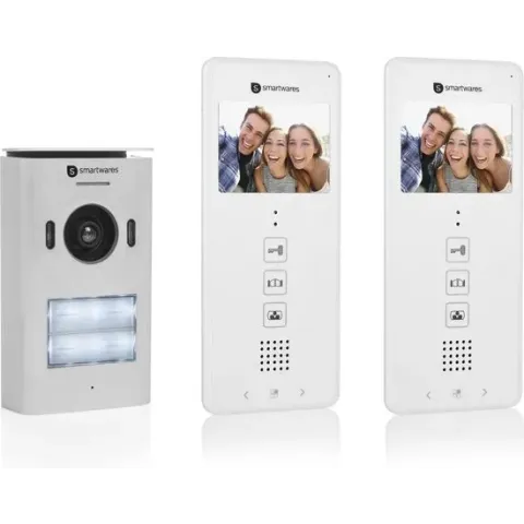 Smartwares DIC-22122 Video deurintercom voor twee appartementen.