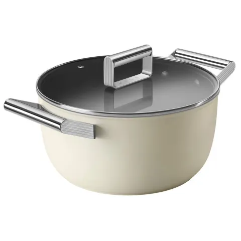SMEG Kookpan 24 cm Crème