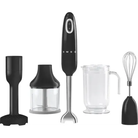 SMEG Staafmixer Set - turbofunctie - zwart - HBF22BLEU