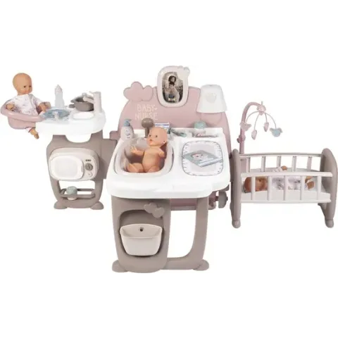 Smoby Baby Nurse Groot Babyhuis - Keuken, Wieg en Verzorgingsset