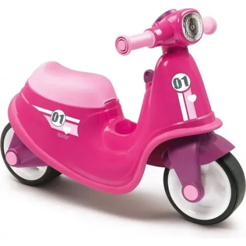 Smoby Loopfiguur Scooter Roze