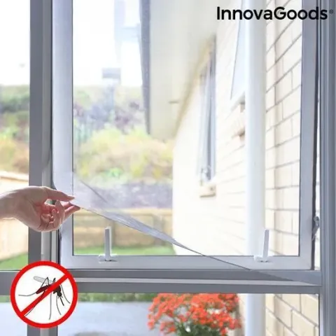 Snijdbaar Anti-muggen Zelfklevend Raamscherm White InnovaGoods