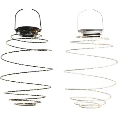 Solar lampion hanglamp ijzer - Lumineo - zwart of wit