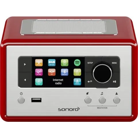 Sonoro RELAX V2 - WiFi - Spotify - DAB + radio - Bluetooth - Rood