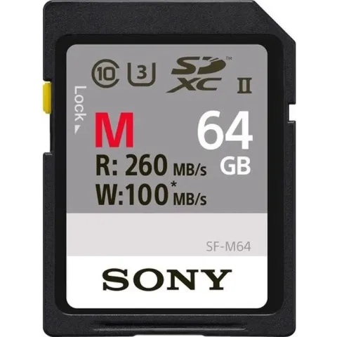 Sony SDXC Professional 64GB Class 10 UHS-II U3 (SF64M)