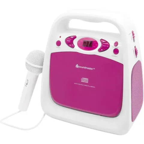 Soundmaster KCD50PI Draagbare Sing a Long CD/USB speler met radio