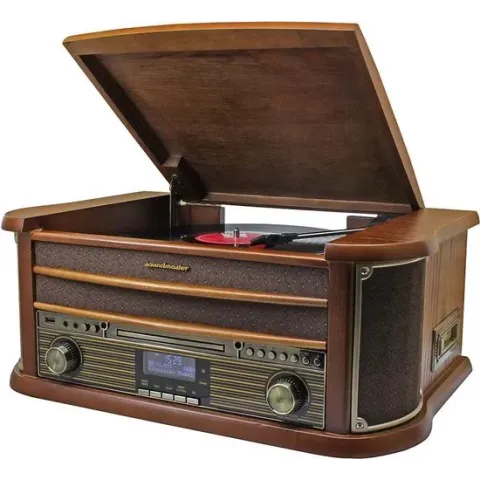 Soundmaster NR545DAB Nostalgisch Muziek Center met DAB+ en bluetooth