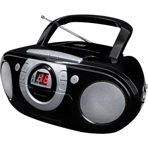 Soundmaster SCD5100SW CD boombox met radio en cassettespeler zwart